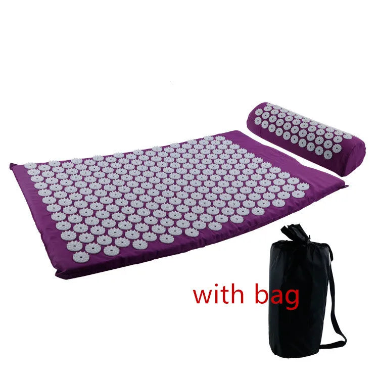 RaviZen Acupressuurmat & Massagekussen – Spike Yoga & Pilates Set