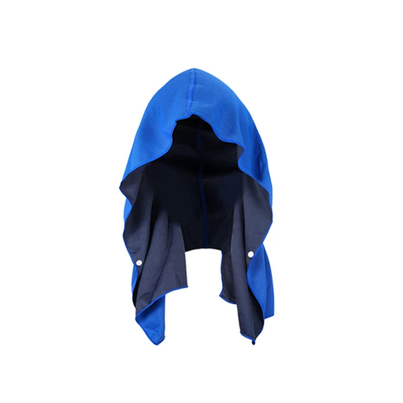 RaviZen Cooling Hoodie Towel – Directe Verkoeling | Sneldrogende Sport & Yoga Handdoek met Capuchon