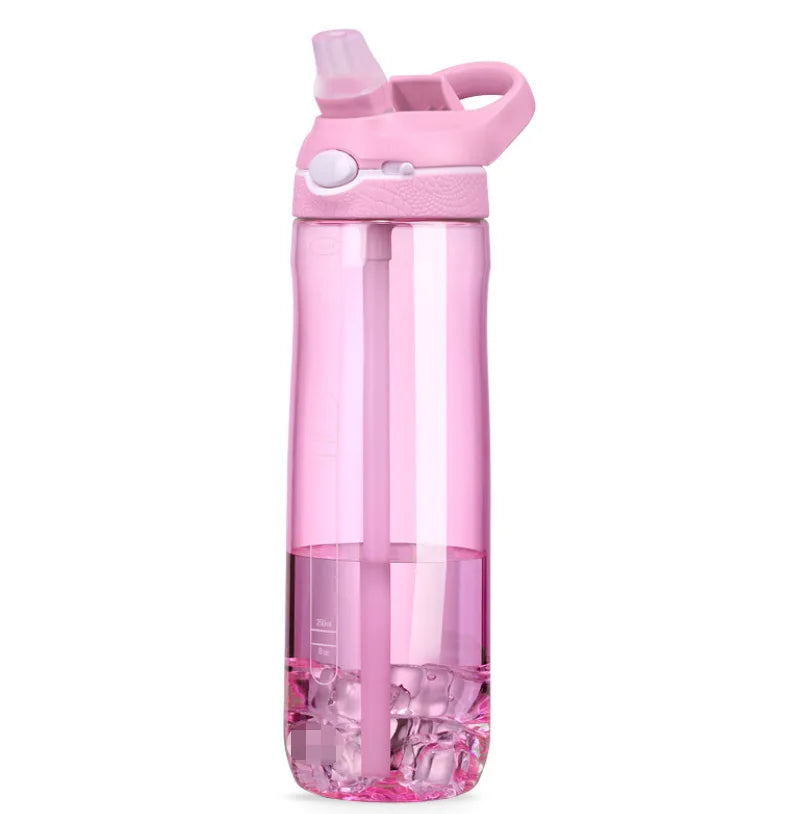 Tritan water bottle with straw, eco-friendly, durable (750ml/1000ml)