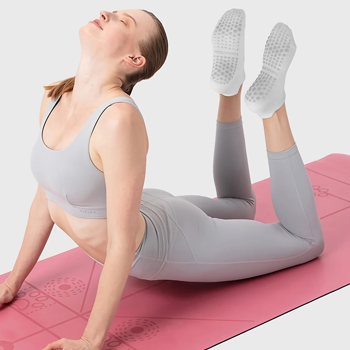 4 paar Pilates-sokken voor vrouwen