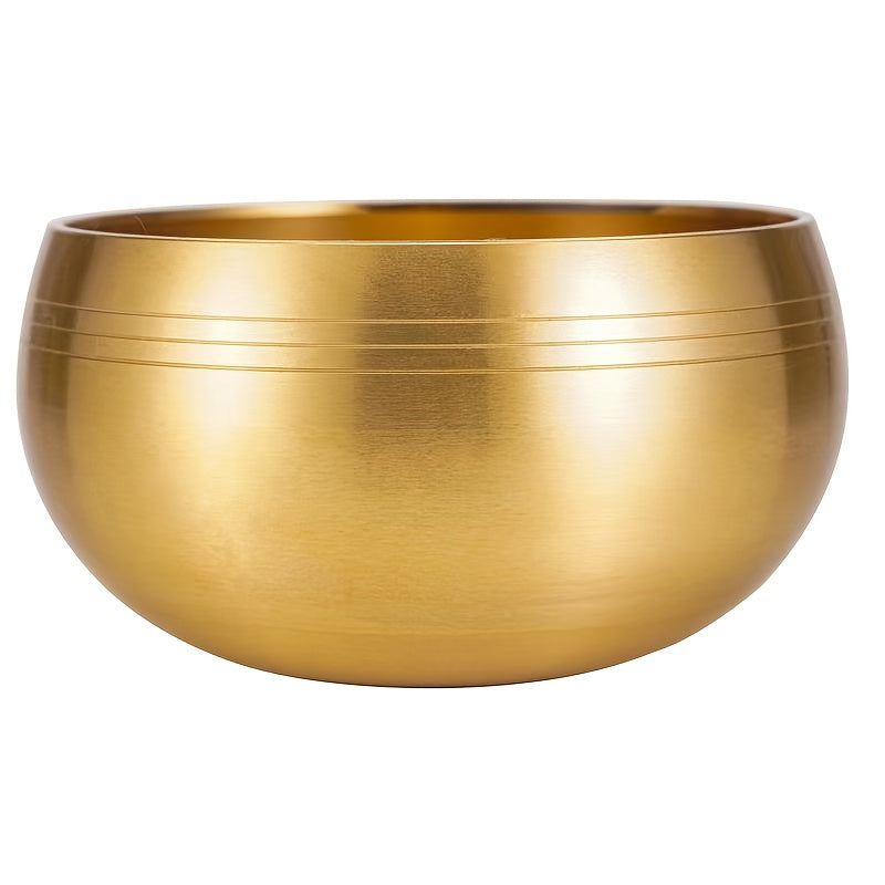 Mindfulness meditation singing bowl, including wooden mallet, original Tibetan bowl