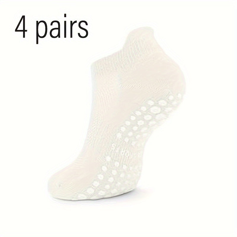 4 paar Pilates-sokken voor vrouwen