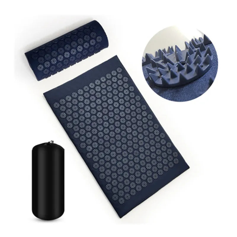 RaviZen Acupressuurmat & Massagekussen – Spike Yoga & Pilates Set