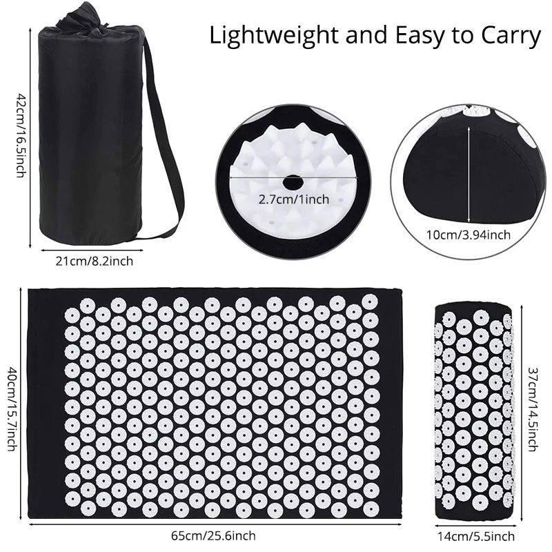 RaviZen Acupressuurmat & Kussen – Sensi Massage Set