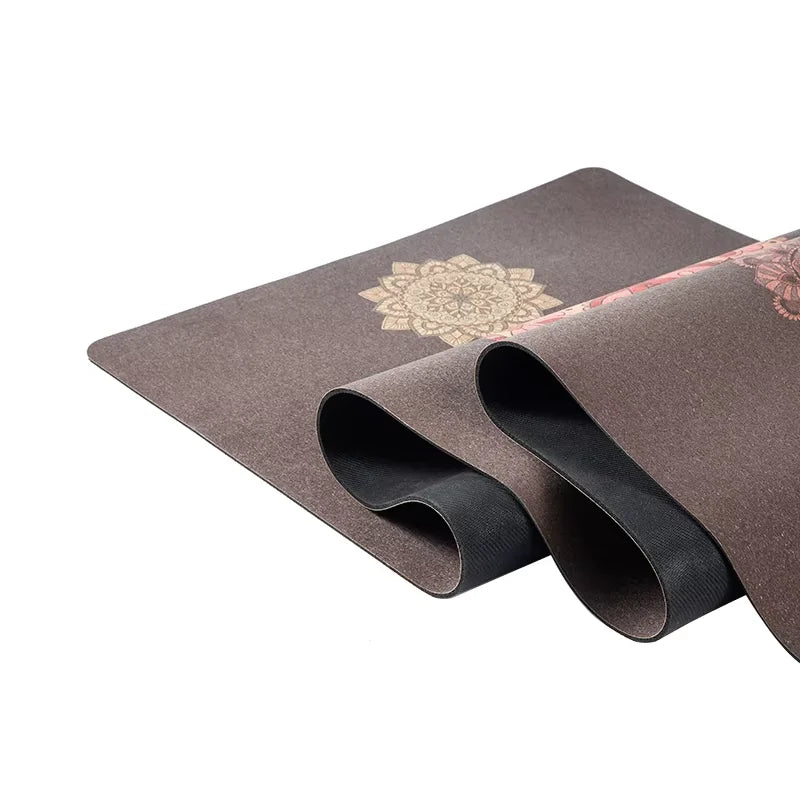 Eco Cork Yoga Mat 3mm – Natural Rubber & Non-Slip | Durable, Comfortable & Extra Grip (183x61 cm)