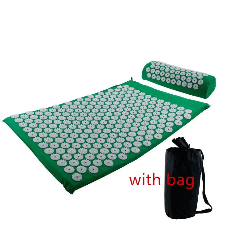 RaviZen Acupressuurmat & Massagekussen – Spike Yoga & Pilates Set