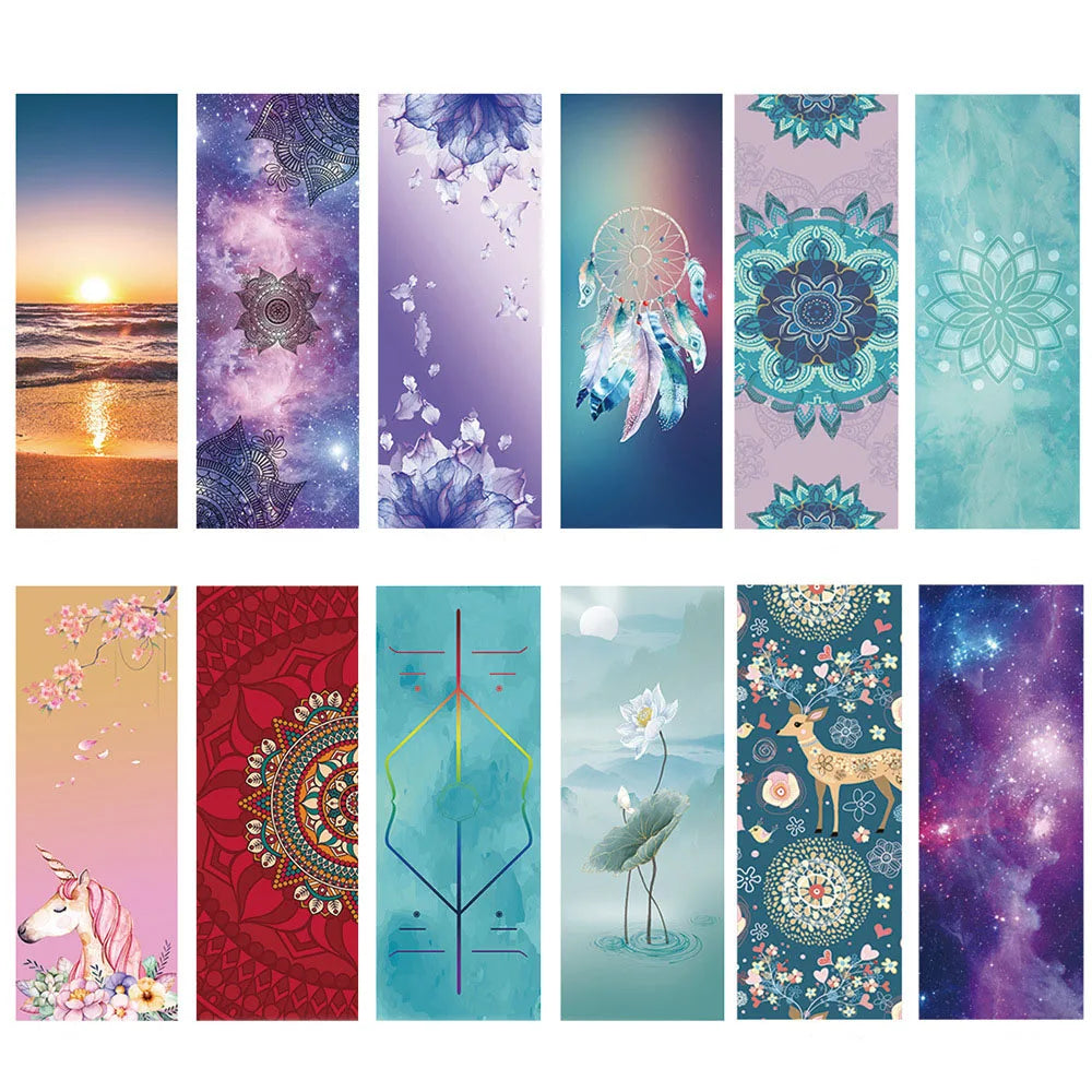 Premium Yoga Mat 1.5mm – Vegan Suede & Natural Rubber | Non-Slip & Extra Large (183x68 cm)