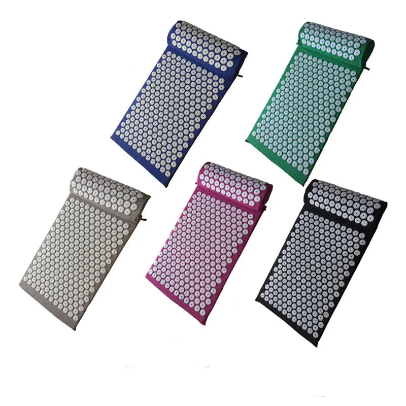 RaviZen Acupressuurmat & Massagekussen – Spike Yoga & Pilates Set