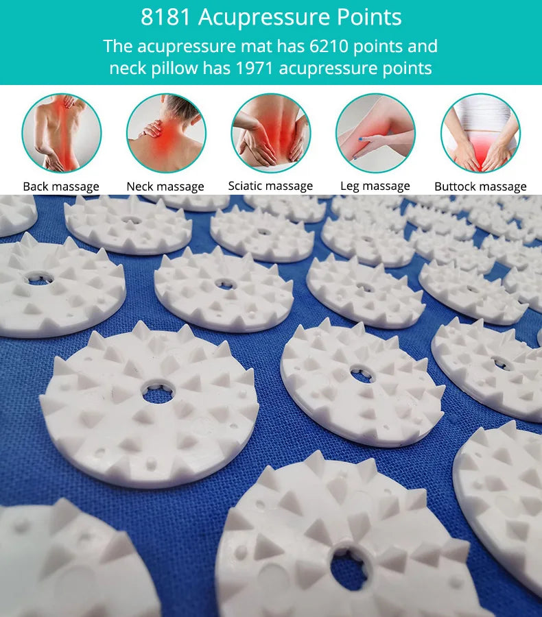 RaviZen Acupressuurmat & Kussen – Sensi Massage Set