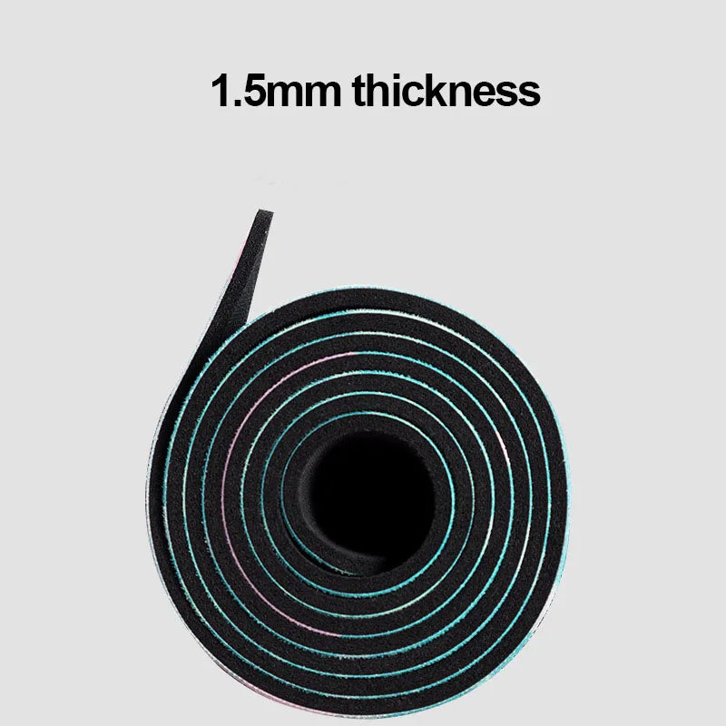 Premium Yoga Mat 1.5mm – Vegan Suede & Natural Rubber | Non-Slip & Extra Large (183x68 cm)