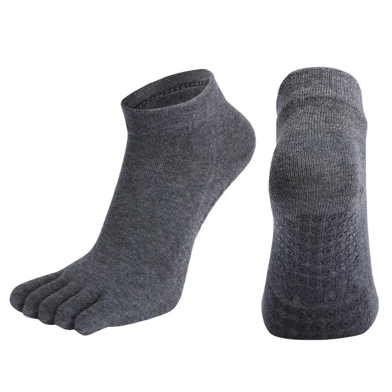 RaviZen Vijf-Teen Yoga Sokken – Antislip voor Yoga, Pilates & Ballet
