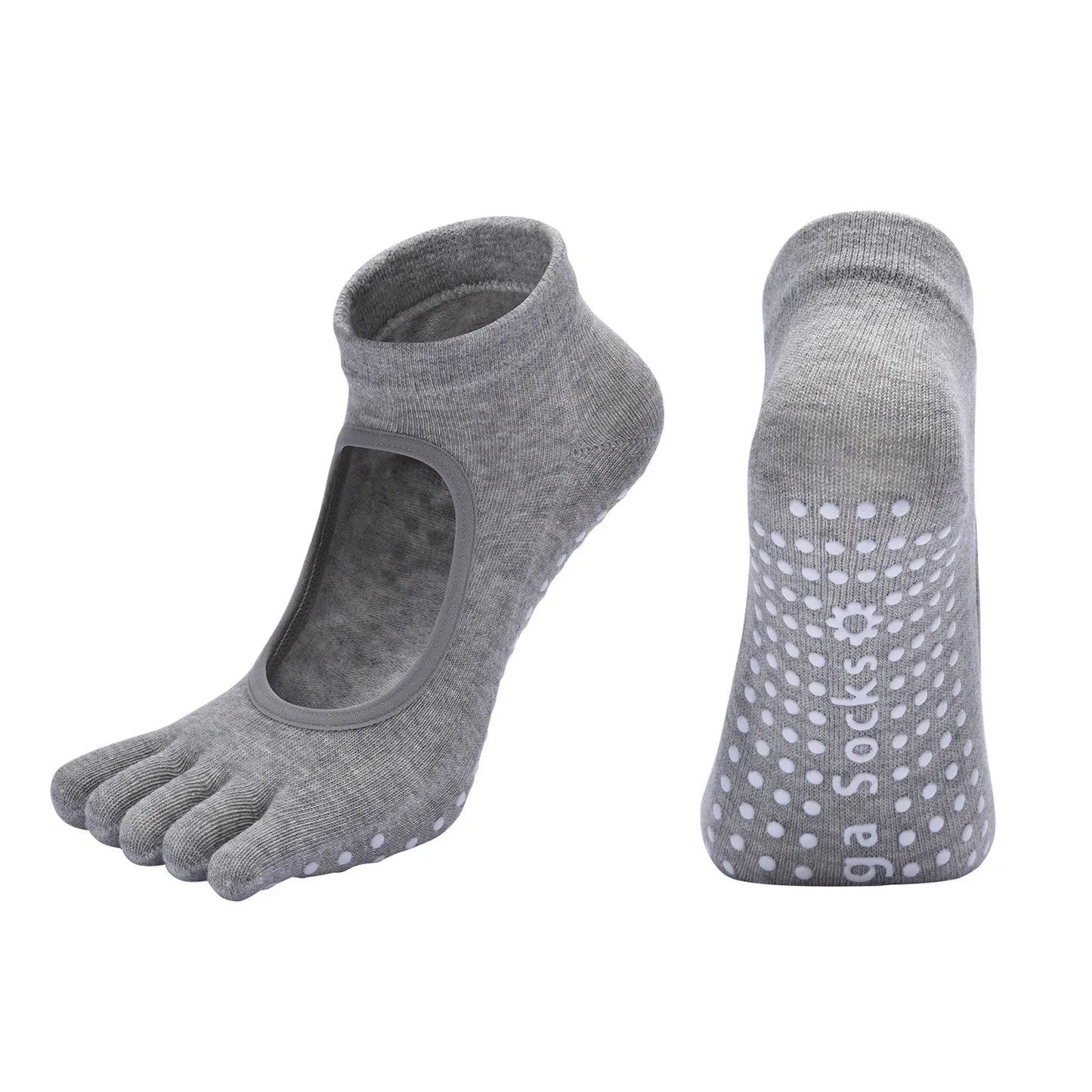 Anti-Slip Yoga Socks – Pilates & Fitness Grip Socks | Comfort & Stability for Home Workouts