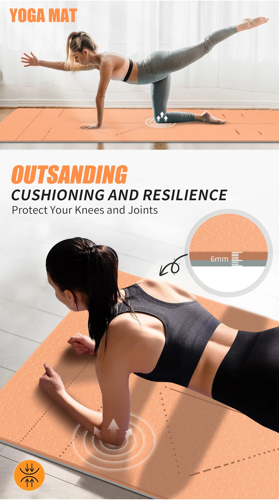 Antislip Yoga Mat Extra Dik