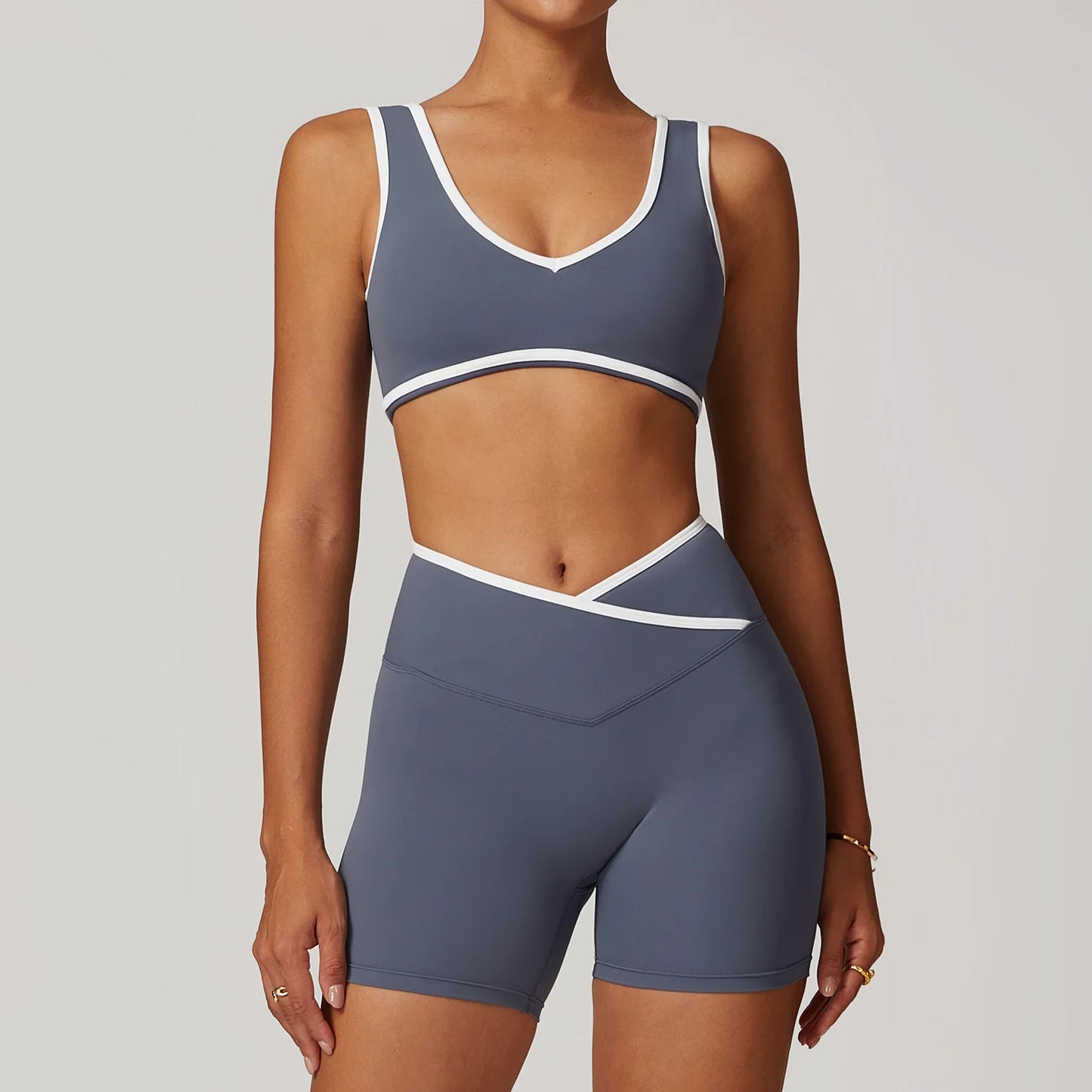 Yoga set 2-piece workout outfit fitness sportswear gym tracksuit high-waisted leggings sports bra women's clothing