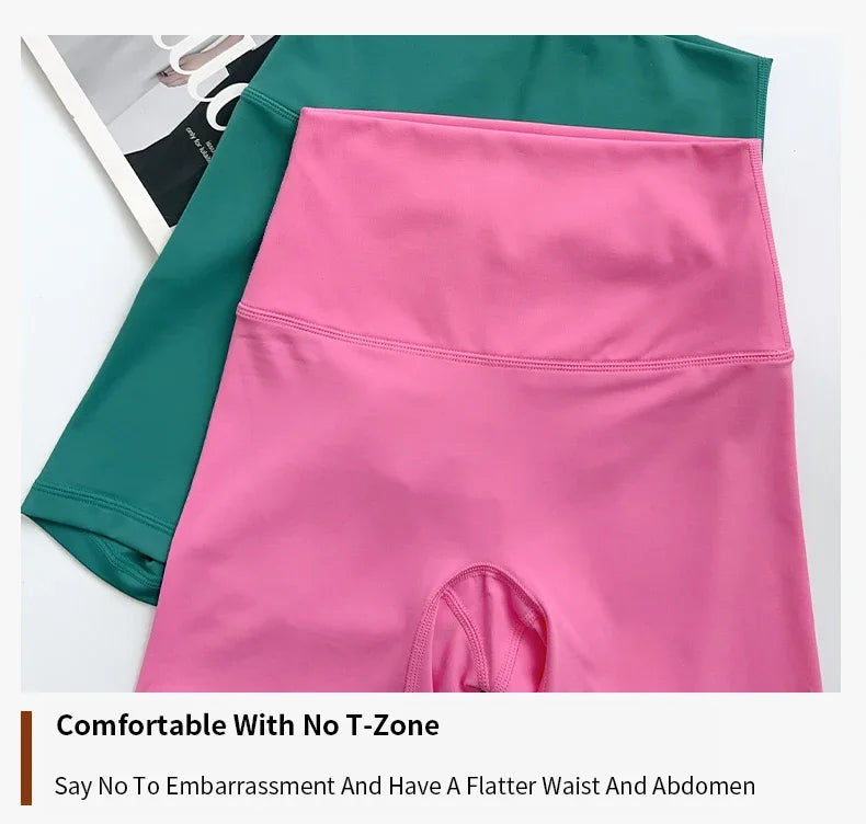 Women's High-Waist Yoga & Fitness Shorts – Quick-Drying 4-Point Sports Shorts with Shape Effect for Running, Cycling & Workouts