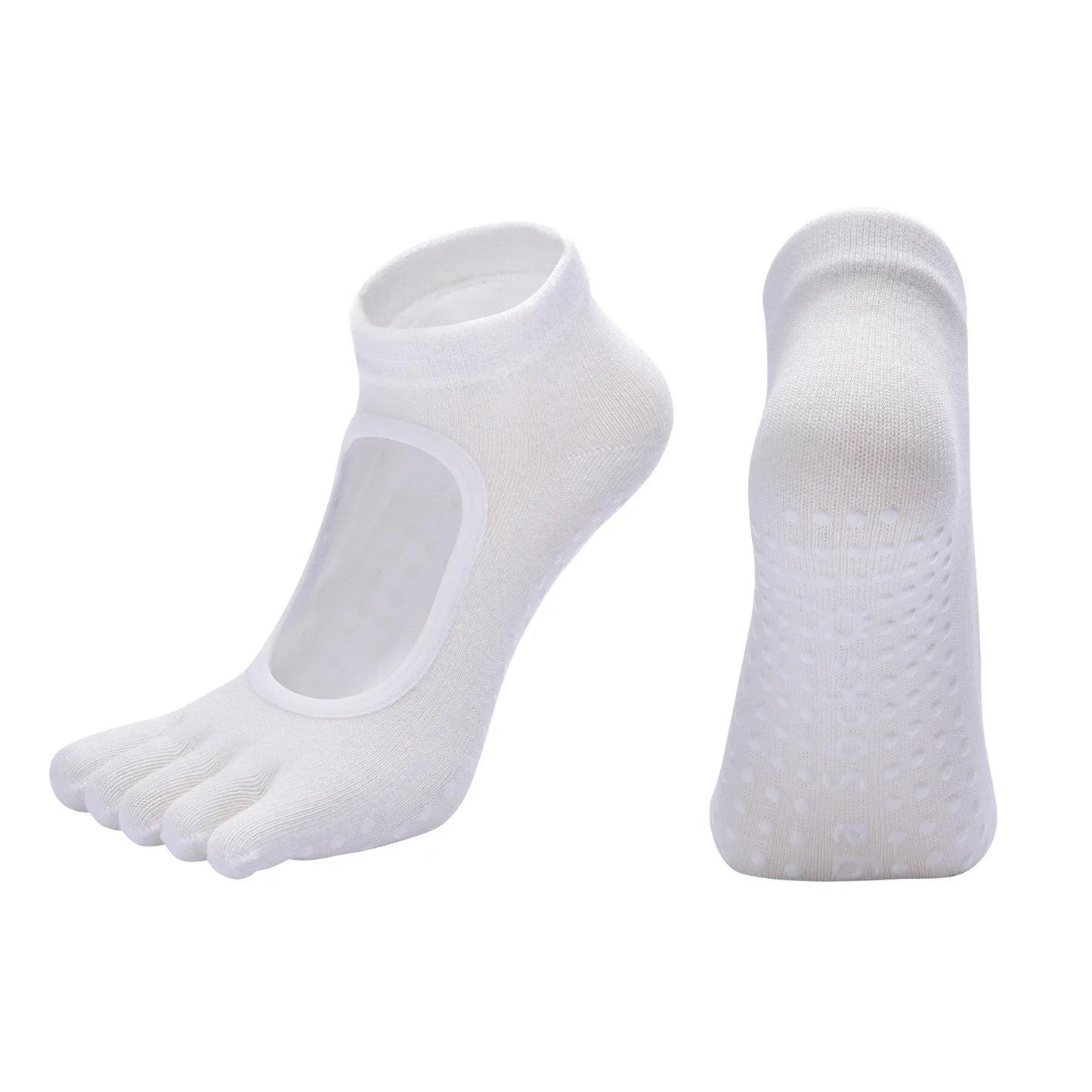 Anti-Slip Yoga Socks – Pilates & Fitness Grip Socks | Comfort & Stability for Home Workouts