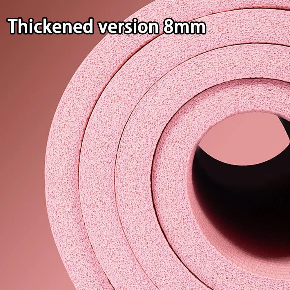 Extra Thick Yoga Mat 8mm – Non-slip & Comfort | Perfect for Beginners & Home Fitness