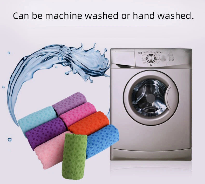 Hot Yoga Mat Handdoek – Antislip Yogatowel met Grip‑Punten | Absorberend, Zweetbestendig & Ideaal voor Hot Yoga en Pilates