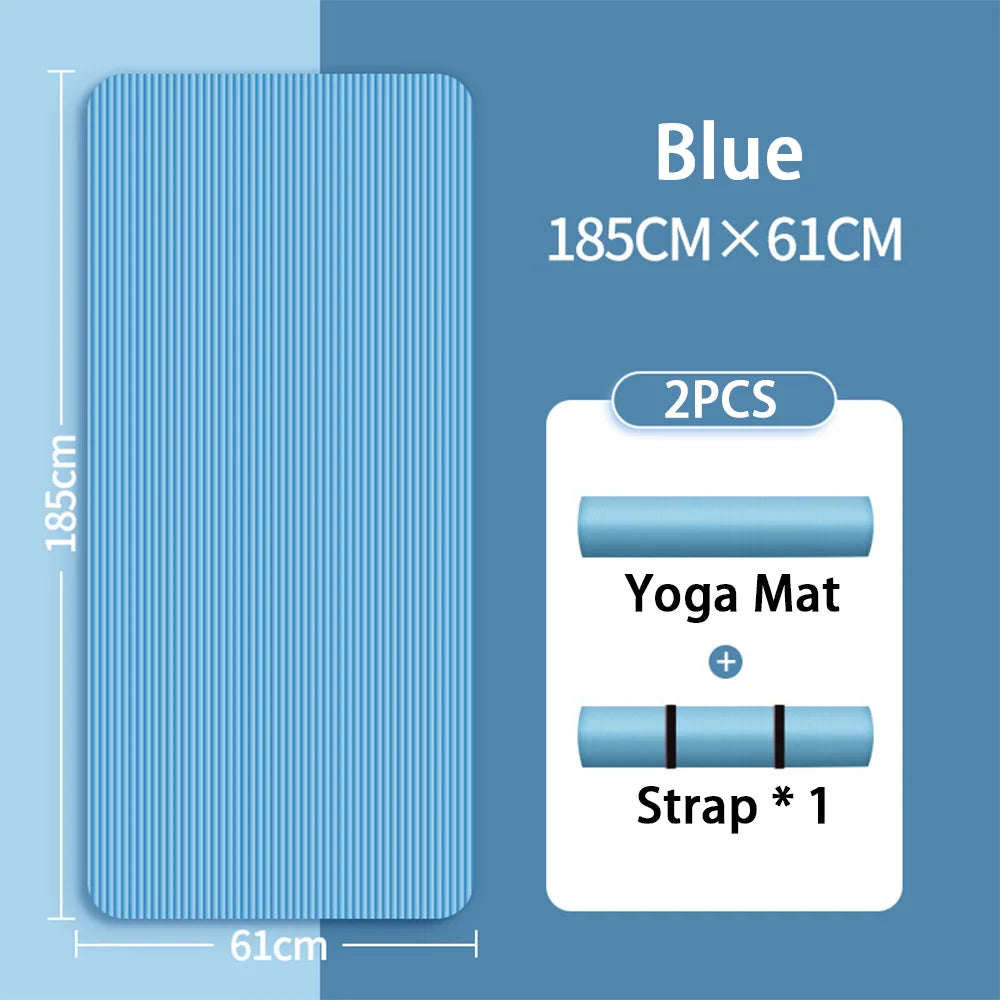 Extra Thick Yoga Mat 8mm – Non-slip & Comfort | Perfect for Beginners & Home Fitness