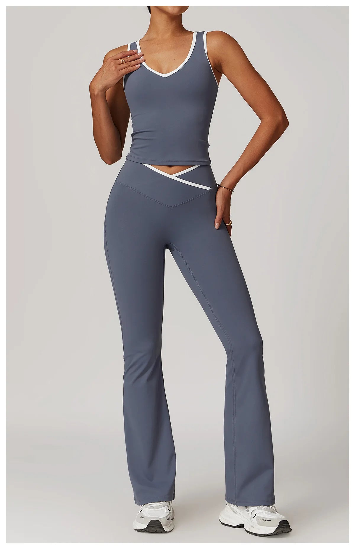 Yoga set 2-piece workout outfit fitness sportswear gym tracksuit high-waisted leggings sports bra women's clothing