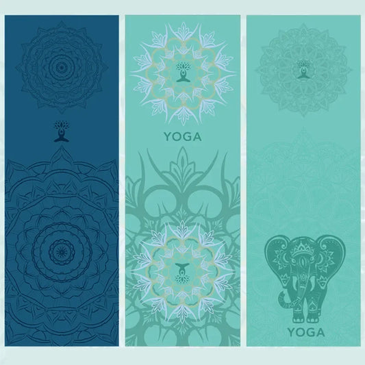Hot Yogamat Handdoek 185*63cm Bedrukte Yoga Handdoek Antislip Fitness Workout Mat Cover voor Pilates Gym Yoga Dekens