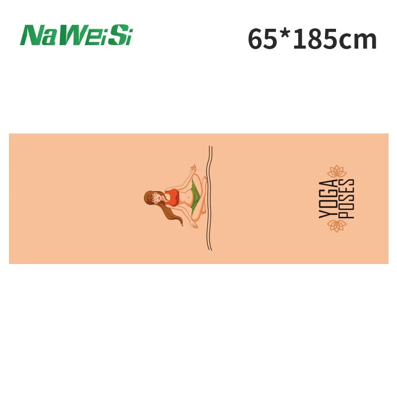 Dubbelzijdige Velvet Yogamat Handdoek – Antislip, Opvouwbaar & Sneldrogend | Fitness- en Sporthanddoek voor Yoga & Strand