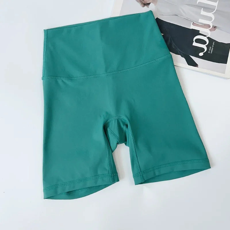 Women's High-Waist Yoga & Fitness Shorts – Quick-Drying 4-Point Sports Shorts with Shape Effect for Running, Cycling & Workouts