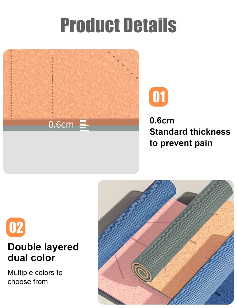 Antislip Yoga Mat Extra Dik