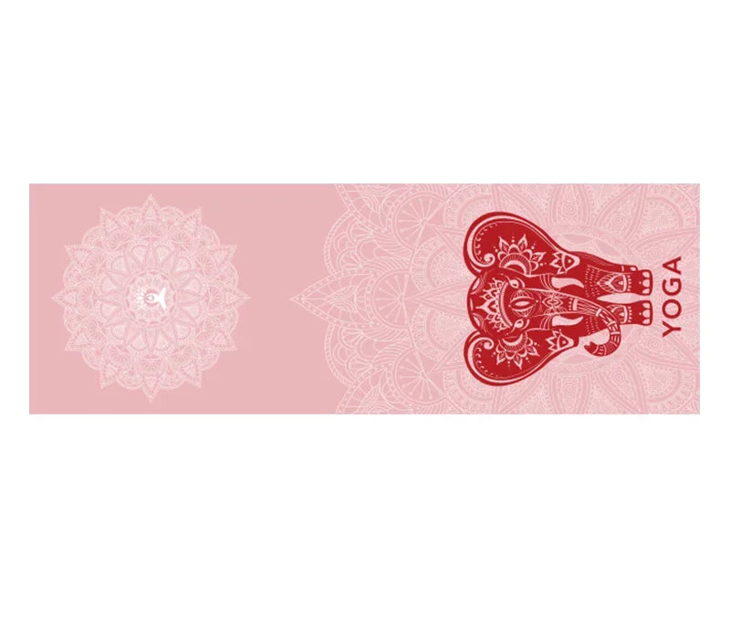 Hot Yoga Mat Towel 185*63cm Printed Yoga Towel Non-Slip Fitness Workout Mat Cover for Pilates Gym Yoga Blankets