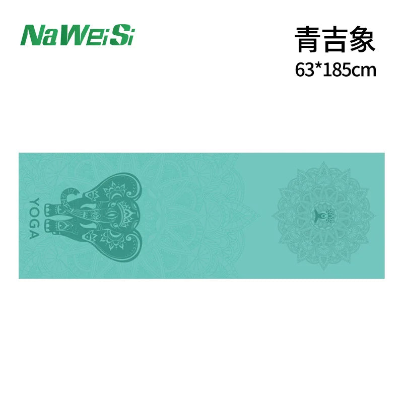 Dubbelzijdige Velvet Yogamat Handdoek – Antislip, Opvouwbaar & Sneldrogend | Fitness- en Sporthanddoek voor Yoga & Strand