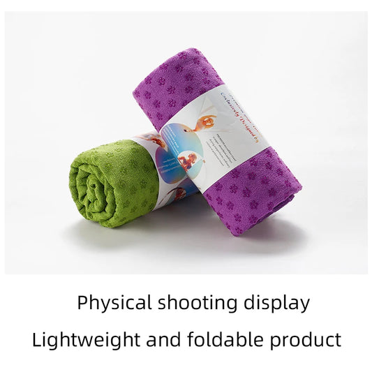 Hot Yoga Mat Handdoek – Antislip Yogatowel met Grip‑Punten | Absorberend, Zweetbestendig & Ideaal voor Hot Yoga en Pilates