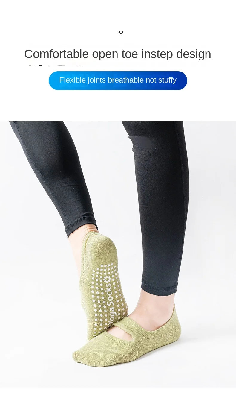 Antislip Pilates Sokken Rugvrij