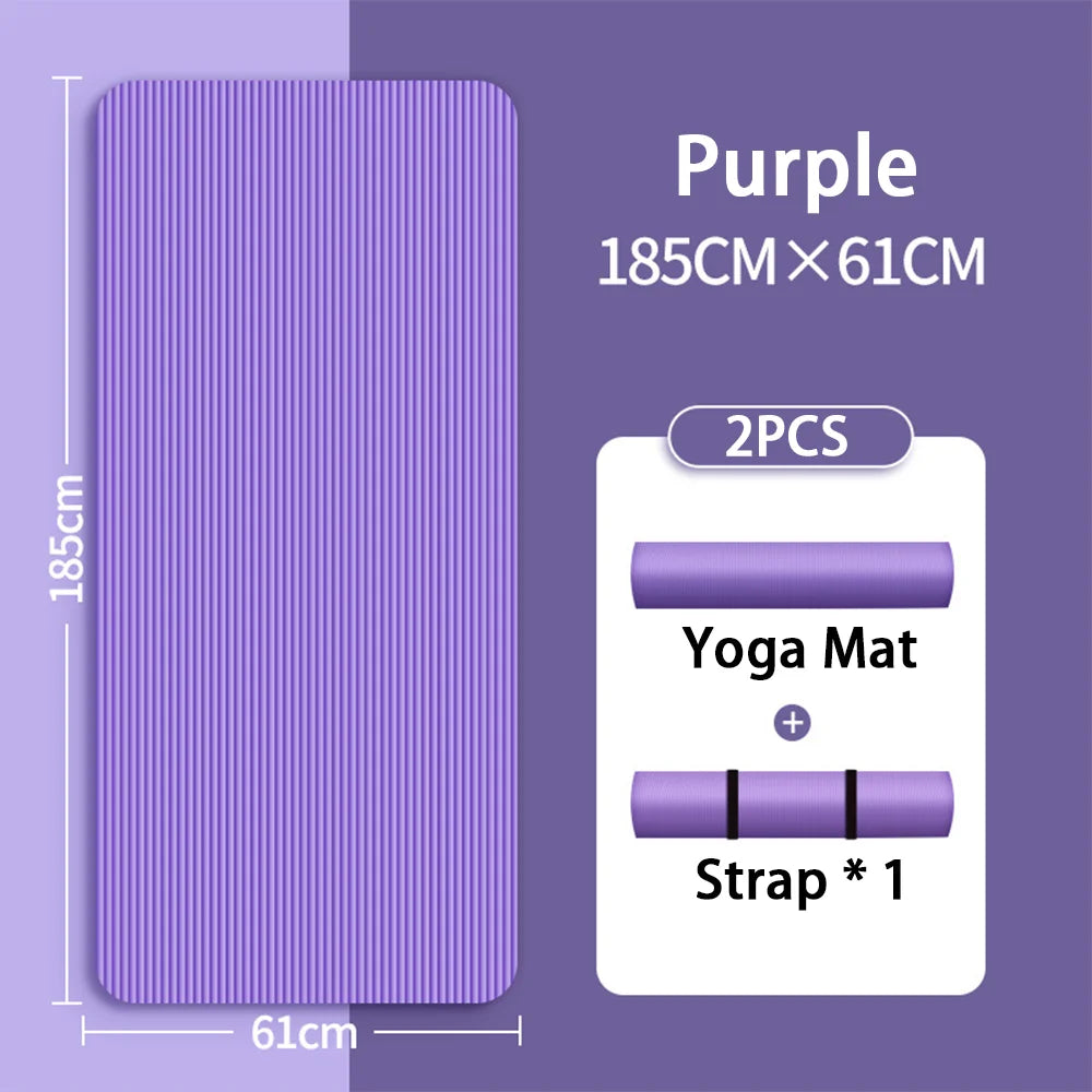 Extra Thick Yoga Mat 8mm – Non-slip & Comfort | Perfect for Beginners & Home Fitness