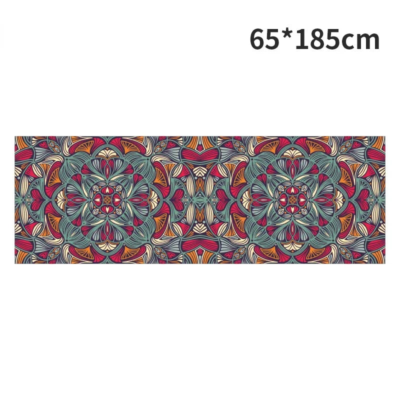 Hot Yoga Mat Towel 185*63cm Printed Yoga Towel Non-Slip Fitness Workout Mat Cover for Pilates Gym Yoga Blankets