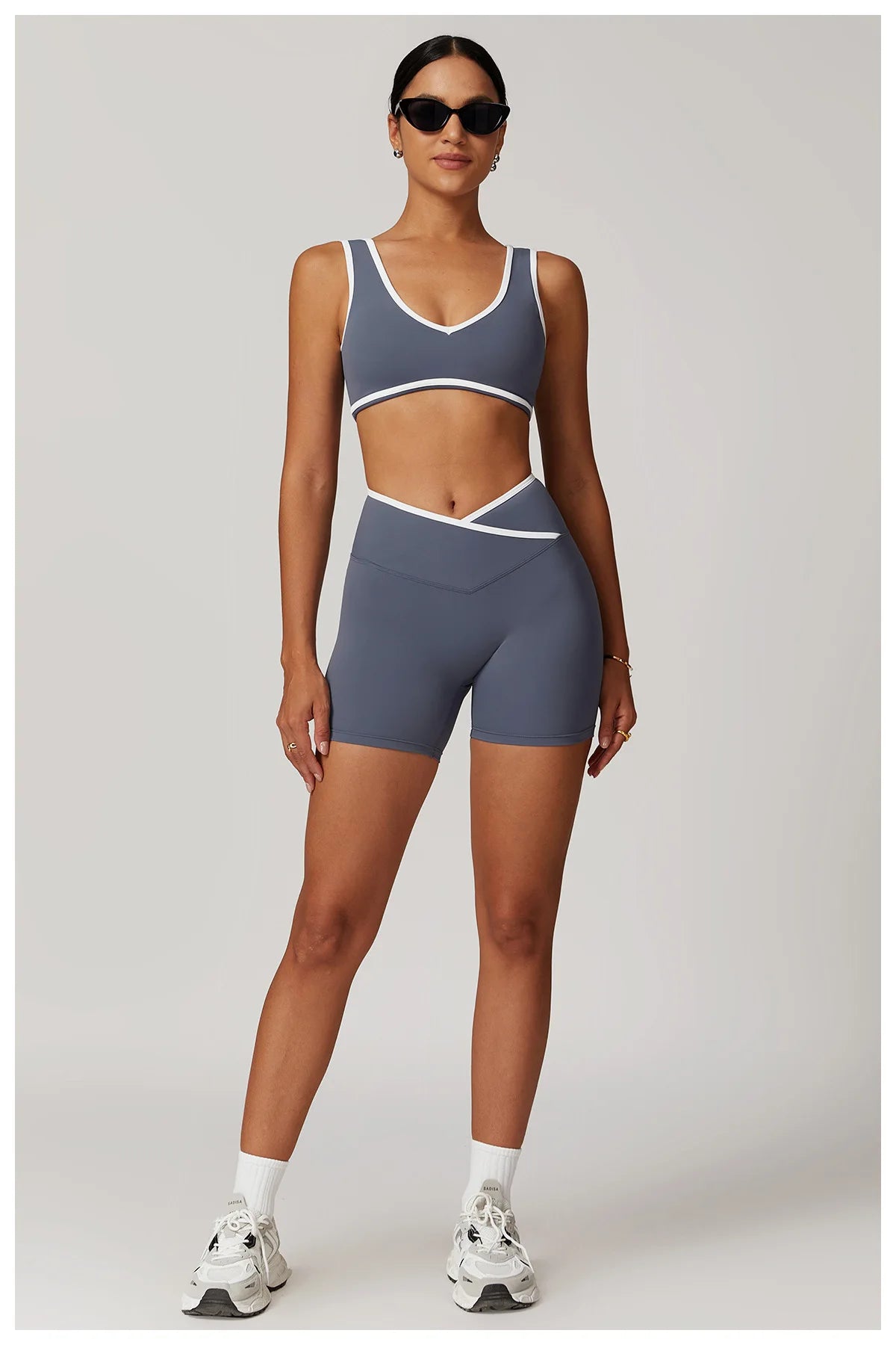 Yoga set 2-piece workout outfit fitness sportswear gym tracksuit high-waisted leggings sports bra women's clothing