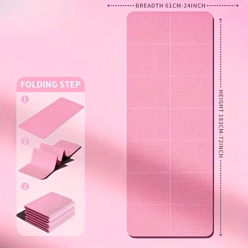 Foldable Yoga Mat – Non-slip & Lightweight | Ideal for Yoga and Meditation