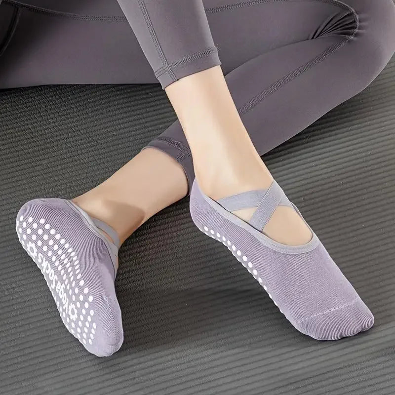 6 Pairs Non-Slip Yoga Socks – Grip & Comfort for Pilates, Fitness, and Home Workouts