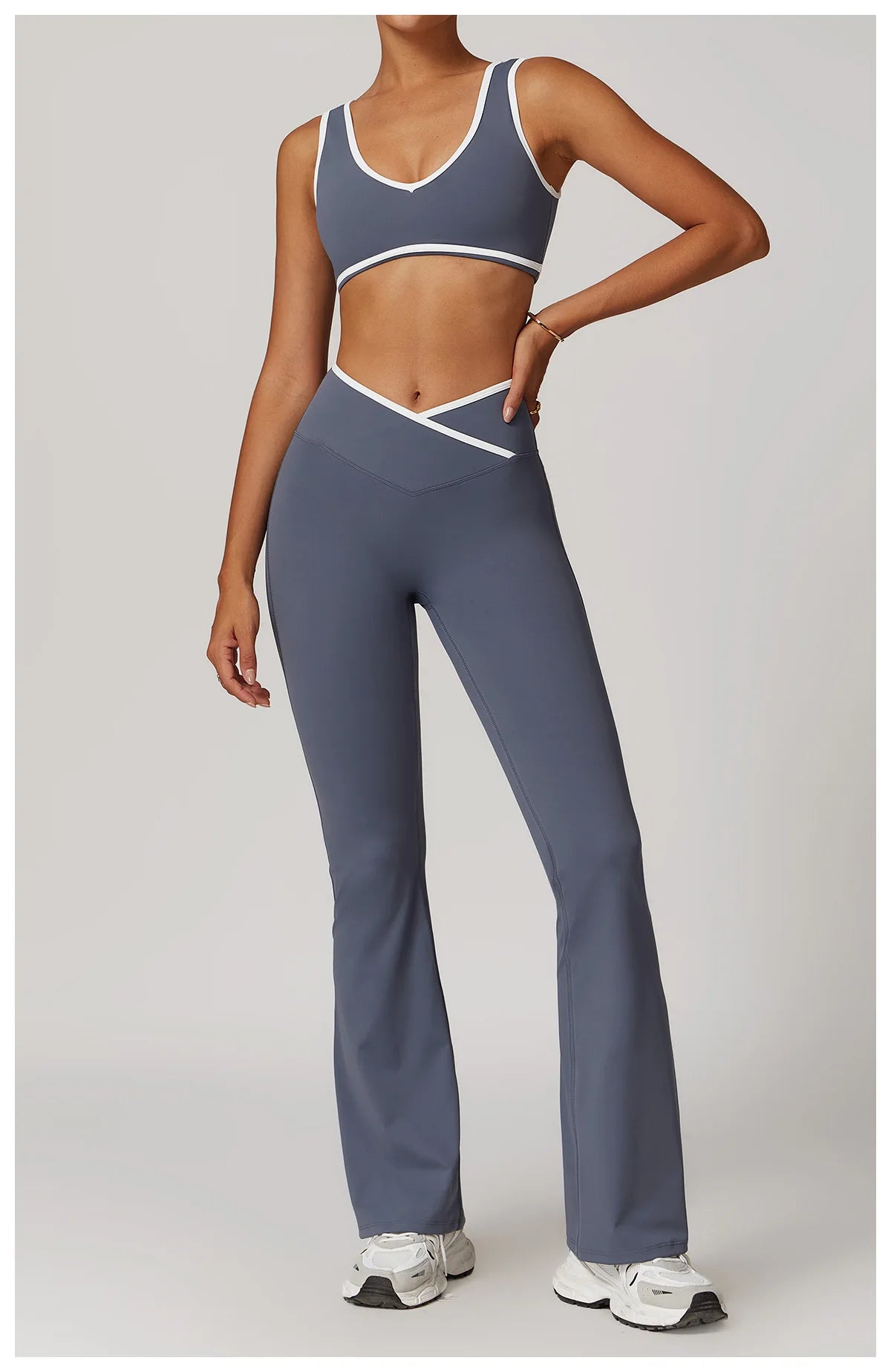 Yoga set 2-piece workout outfit fitness sportswear gym tracksuit high-waisted leggings sports bra women's clothing