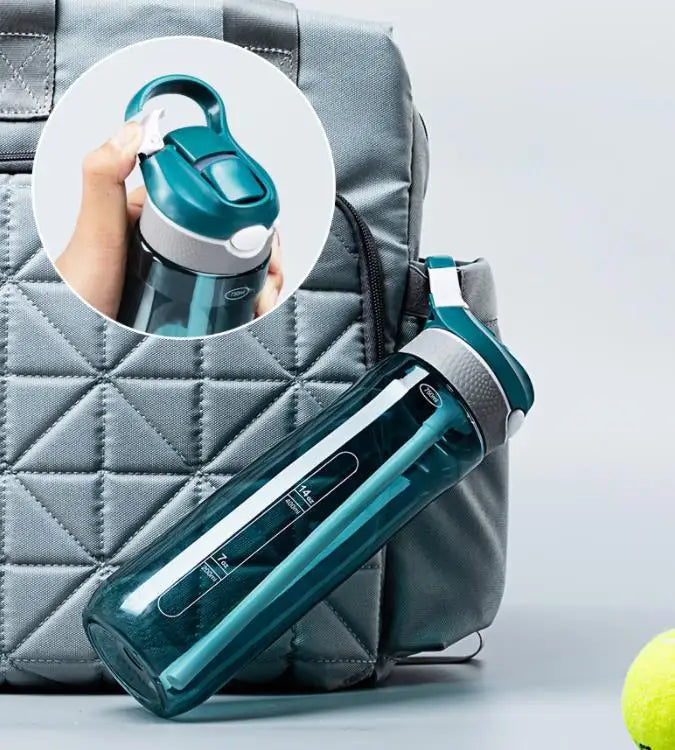Tritan water bottle with straw, eco-friendly, durable (750ml/1000ml)
