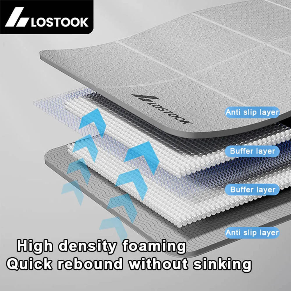 Foldable Yoga Mat 4mm - Anti-Slip TPE & Lightweight | Perfect for Travel, Yoga & Home Workouts