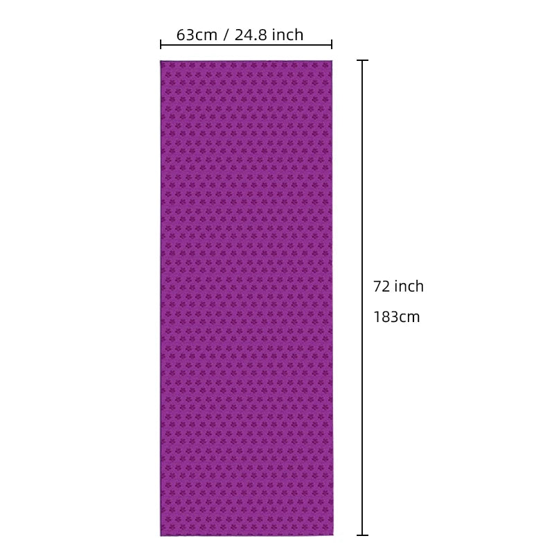 Hot Yoga Mat Handdoek – Antislip Yogatowel met Grip‑Punten | Absorberend, Zweetbestendig & Ideaal voor Hot Yoga en Pilates