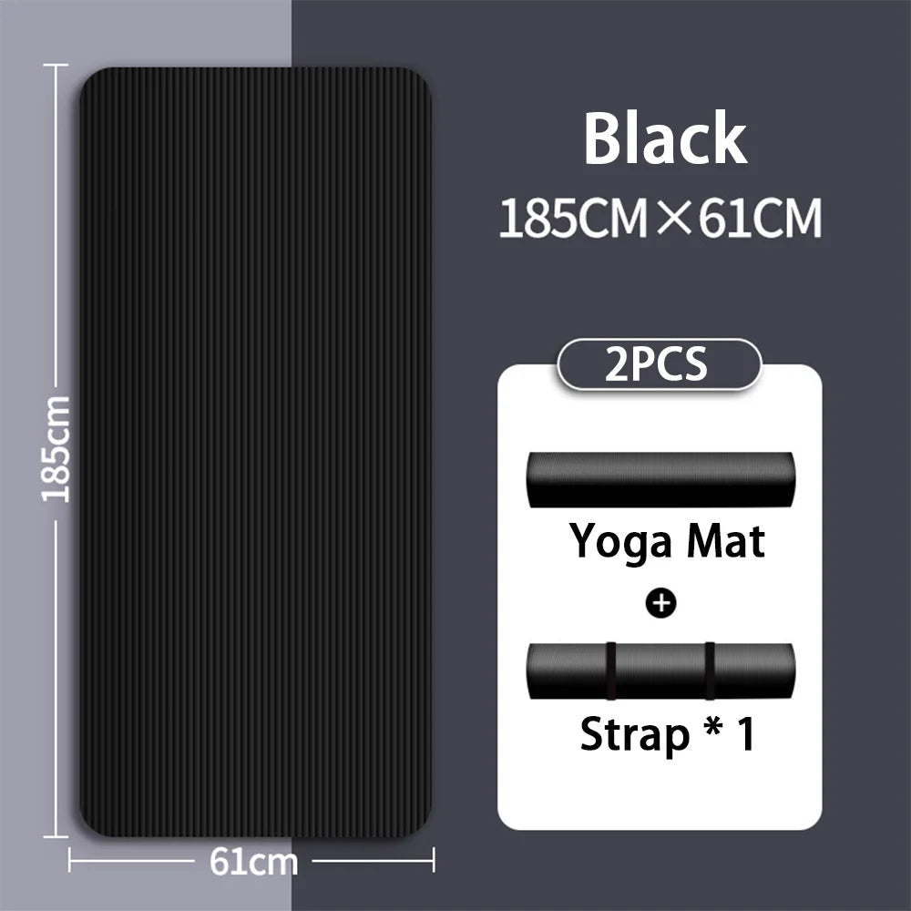 Extra Thick Yoga Mat 8mm – Non-slip & Comfort | Perfect for Beginners & Home Fitness