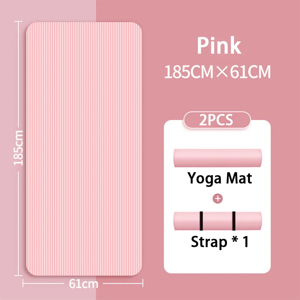Extra Thick Yoga Mat 8mm – Non-slip & Comfort | Perfect for Beginners & Home Fitness