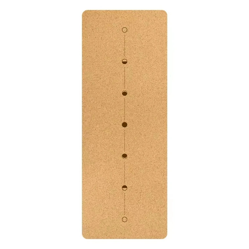 Cork Yoga Mat with Alignment Lines – Non-Slip & Durable | Perfect for Beginners & Yoga Training (183x68 cm)