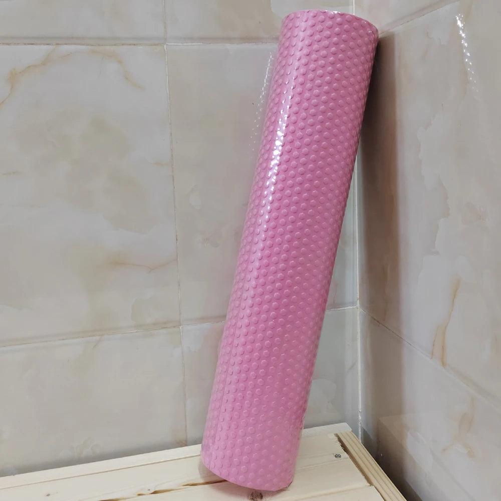 EVA Yoga Roller – Ronde Foam Cylinder voor Pilates & Spierherstel | Hexagon Grip, 9.5 cm Ø, 45 cm Lengte