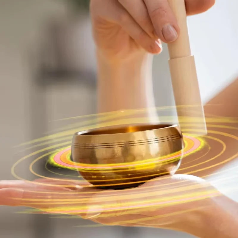 Handgemaakte Messing Klankschaal | Tibetaanse Meditatie & Geluidsgenezing