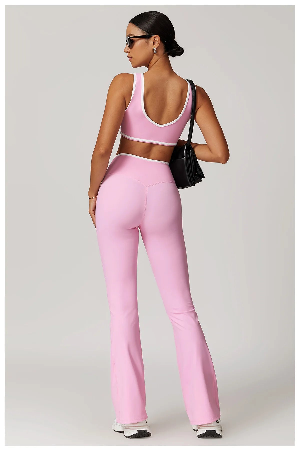 Yoga set 2-piece workout outfit fitness sportswear gym tracksuit high-waisted leggings sports bra women's clothing