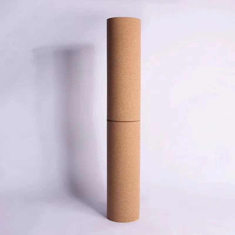 Cork Yoga Mat with Alignment Lines – Non-Slip & Durable | Perfect for Beginners & Yoga Training (183x68 cm)