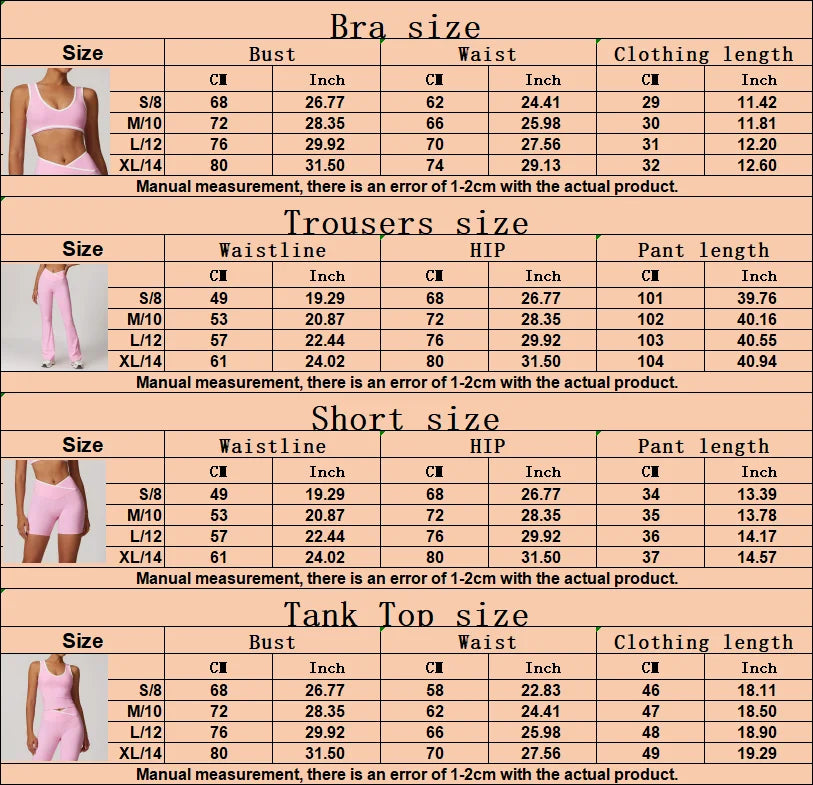 Yoga set 2-piece workout outfit fitness sportswear gym tracksuit high-waisted leggings sports bra women's clothing