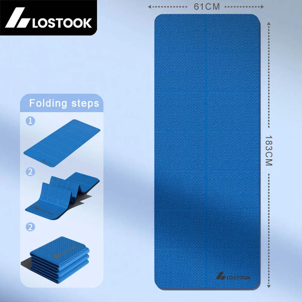 Foldable Yoga Mat 4mm - Anti-Slip TPE & Lightweight | Perfect for Travel, Yoga & Home Workouts